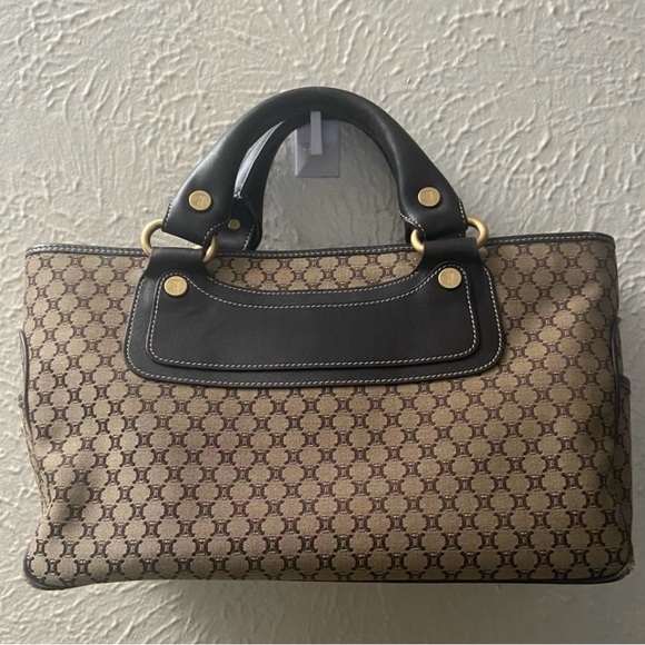 GUC CELINE MACADAM BLASON HANDBAG - Picture 9 of 10